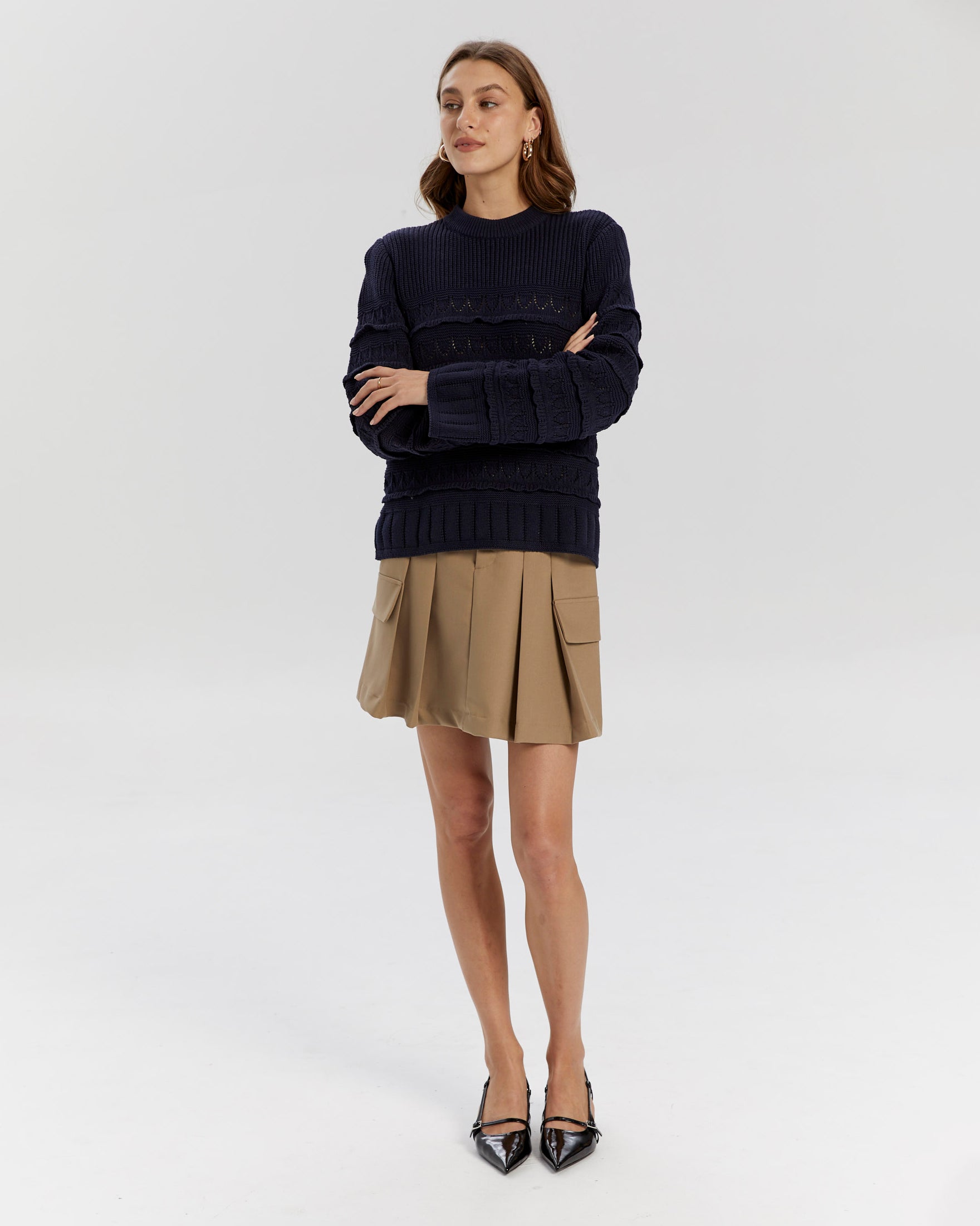 YASTIMU KNIT PULLOVER
